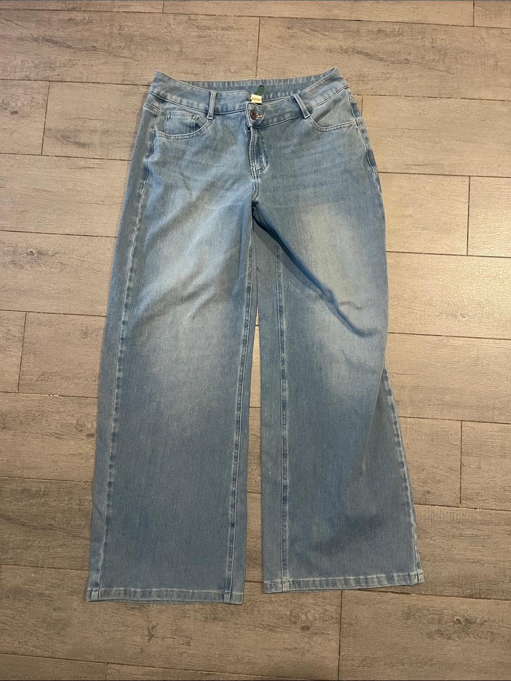 HALARA Light Blue Wide-Leg Jeans